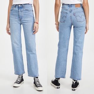 Levi’s Ribcage Straight-Leg Ankle Jeans Women’s Size 30 x 27